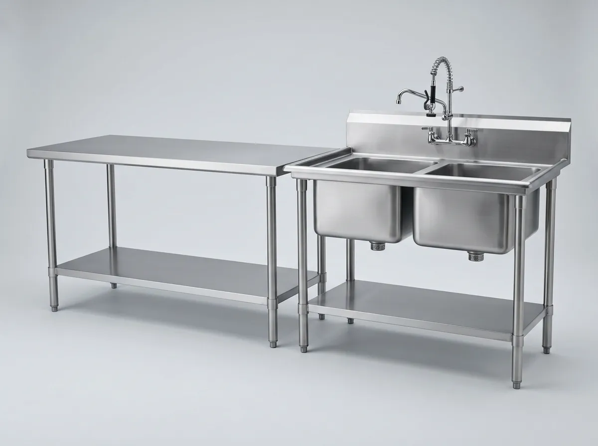 Stainless fabrication, tables and sinks
