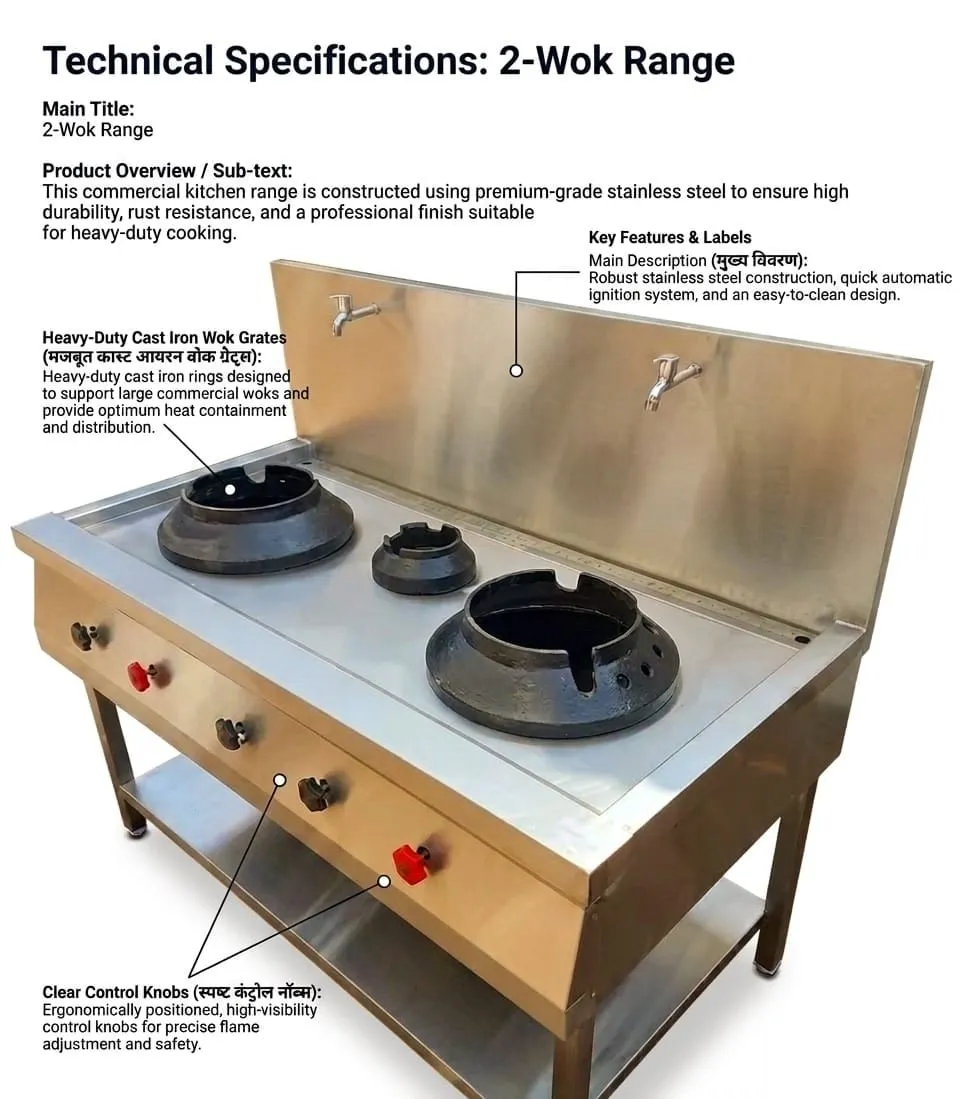 Four burner range